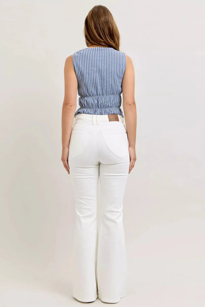 Judy Blue High-Waisted Tummy Control Flare Jeans.
