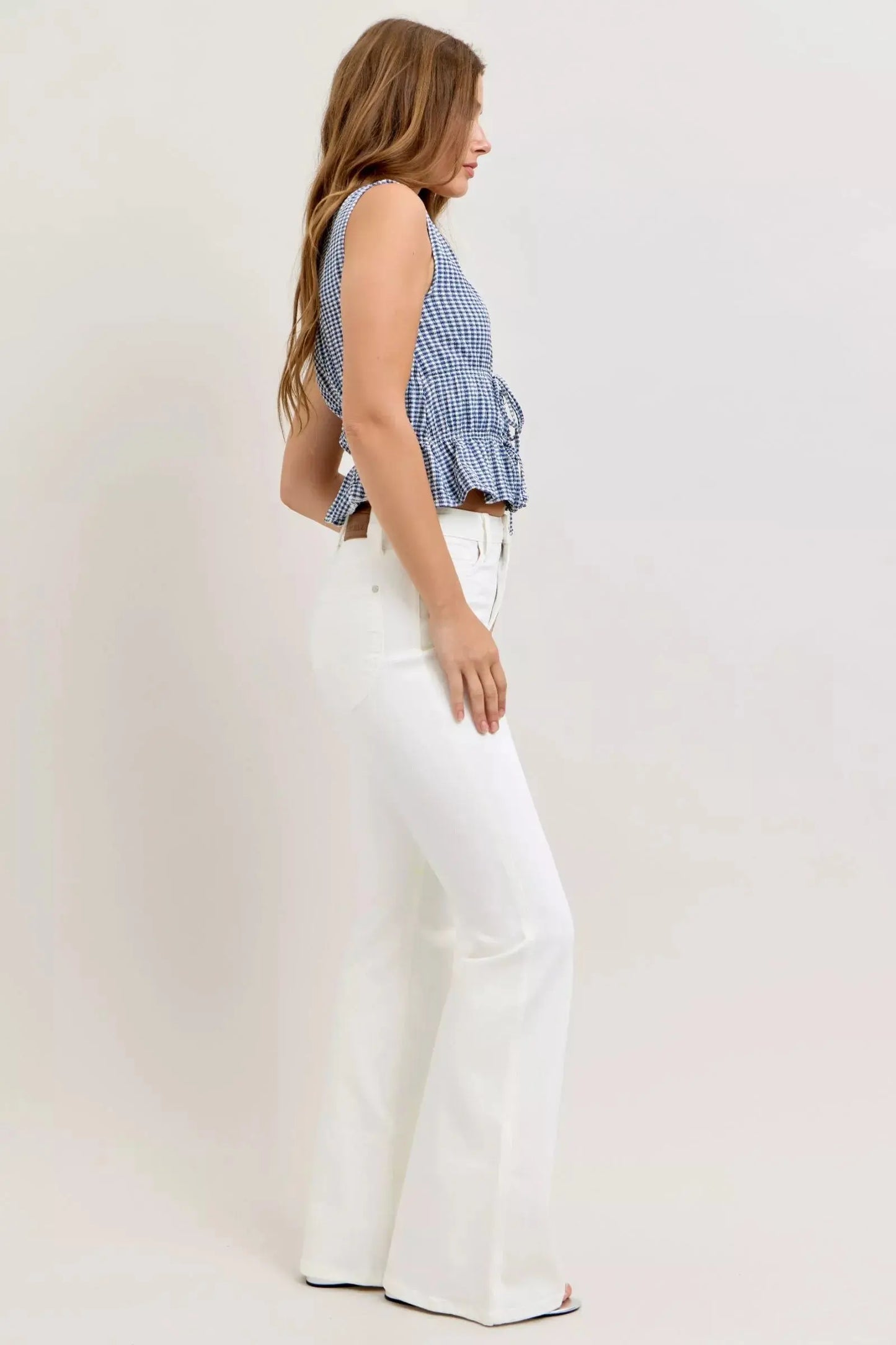 Judy Blue High-Waisted Tummy Control Flare Jeans.