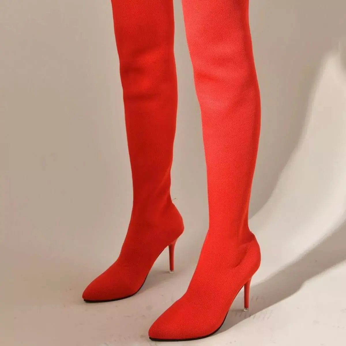 Point Toe Stiletto Boots.